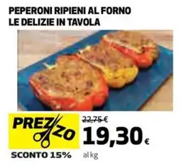 Coop Peperoni ripieni al forno le delizie in tavola offerta