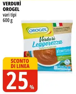 Tigros Verdurì orogel vari tipi offerta