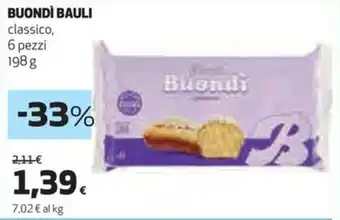 Coop BUONDÌ BAULI classico offerta