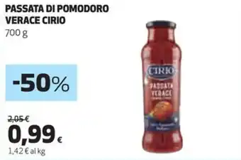 Coop Passata di pomodoro verace CIRIO offerta