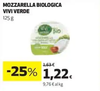 Coop Mozzarella biologica VIVI VERDE offerta