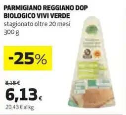 Coop Parmigiano reggiano dop biologico VIVI VERDE offerta