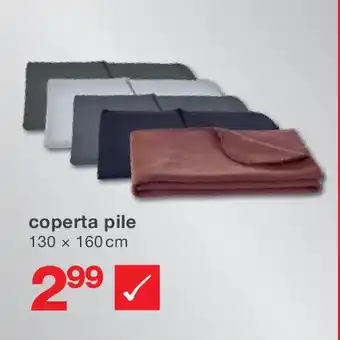 KiK coperta pile 130 x 160 cm offerta