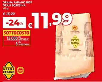 Bennet Grana padano dop gran soresina offerta