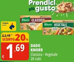 Tigros DADO KNORR Classico - Vegetale offerta