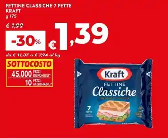 Bennet Fettine classiche 7 fette KRAFT offerta