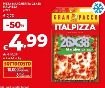 Bennet Pizza margherita 26x38 ITALPIZZA offerta