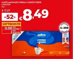 Bennet Caffè macinato crema e gusto forte LAVAZZA offerta