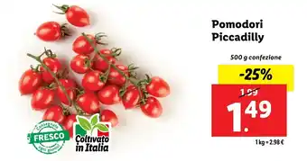 Lidl Pomodori Piccadilly offerta