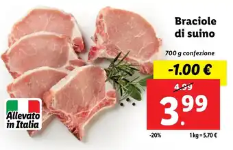 Lidl Braciole di suino offerta