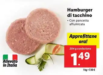 Lidl Hamburger di tacchino offerta