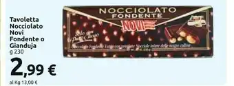 Carrefour Market Tavoletta nocciolato fondente/ gianduja 230 g offerta