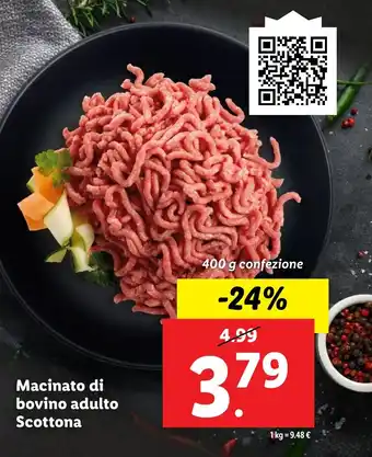 Lidl Macinato di bovino adulto Scottona offerta