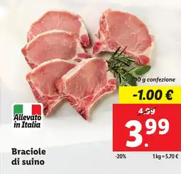 Lidl Braciole di suino offerta