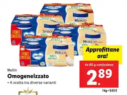 Lidl Mellin Omogeneizzato offerta