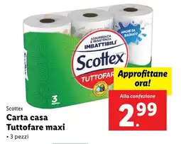 Lidl Scottex Carta casa Tuttofare maxi offerta