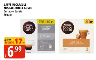 Tigros Caffè in capsule NESCAFE DOLCE GUSTO Cortado - Barista offerta