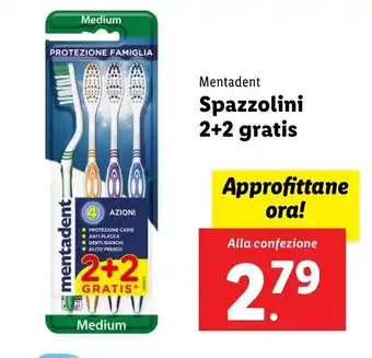 Lidl Mentadent Spazzolini offerta