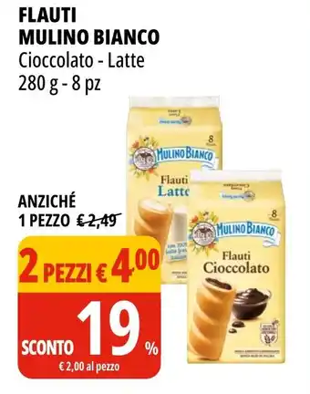 Tigros Flauti MULINO BIANCO Cioccolato - Latte offerta