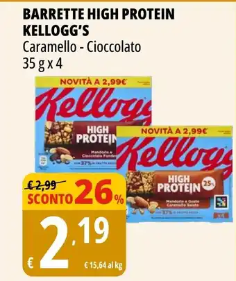 Tigros Barrette high protein KELLOGG'S offerta