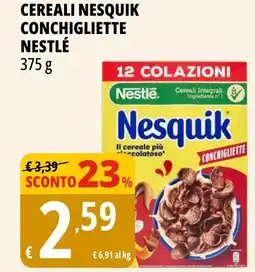 Tigros Cereali nesquik conchigliette NESTLÉ offerta