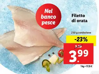 Lidl Filetto di orata offerta