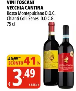 Tigros Vini toscani VECCHIA CANTINA offerta