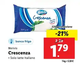 Lidl Merivio Crescenza offerta