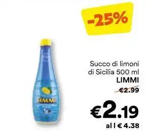 Unes Succo di limoni di Sicilia LIMMI offerta