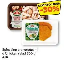 Unes Spinacine crancroccanti o Chicken salad AIA offerta