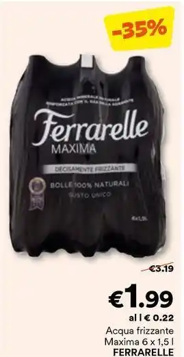 Unes Acqua frizzante Maxima FERRARELLE offerta