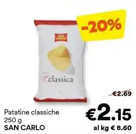 Unes Patatine classiche SAN CARLO offerta