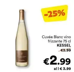 Unes Cuvée Blanc vino frizzante KESSEL offerta