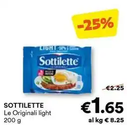 Unes SOTTILETTE Le Originali light offerta