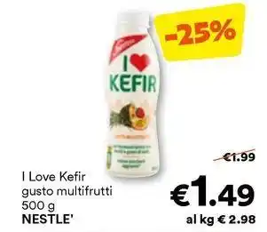 Unes I Love Kefir gusto multifrutti NESTLE' offerta