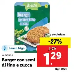 Lidl Vemondo Burger con semi di lino e zucca offerta