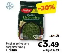 Unes Pisellini primavera surgelati FINDUS offerta