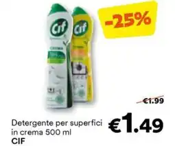 Unes Detergente per superfici in crema CIF offerta