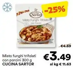 Unes Misto funghi trifolati €con porcini CUCINA SARTOR offerta