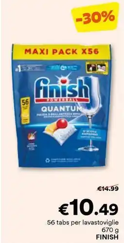 Unes 56 tabs per lavastovigliefinish FINISH offerta