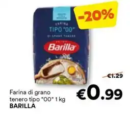 Unes Farina di grano tenero tipo "00" BARILLA offerta