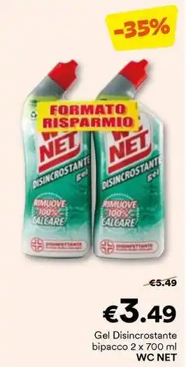 Unes Gel Disincrostante bipacco WC NET offerta