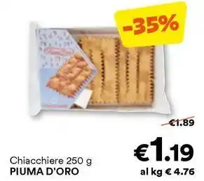 Unes Chiacchiere PIUMA D'ORO offerta