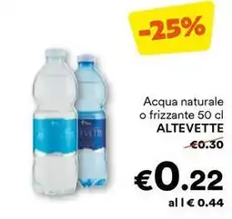 Unes Acqua naturale o frizzante ALTEVETTE offerta