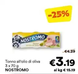 Unes Tonno all'olio di oliva NOSTROMO offerta