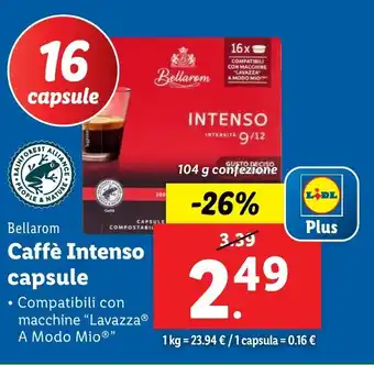 Lidl Bellarom Caffè Intenso capsule offerta