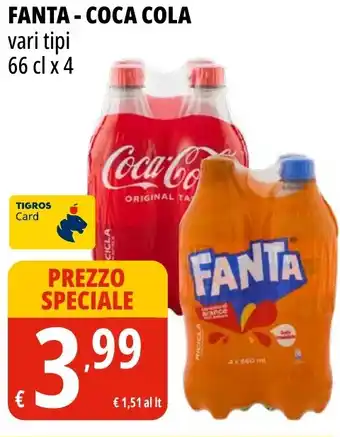 Tigros Fanta-coca cola offerta