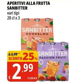 Tigros Aperitivi alla frutta SANBITTER offerta