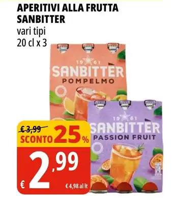 Tigros Aperitivi alla frutta SANBITTER offerta