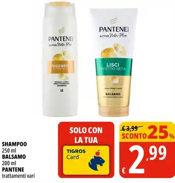 Tigros Shampoo- balsamo PANTENE offerta